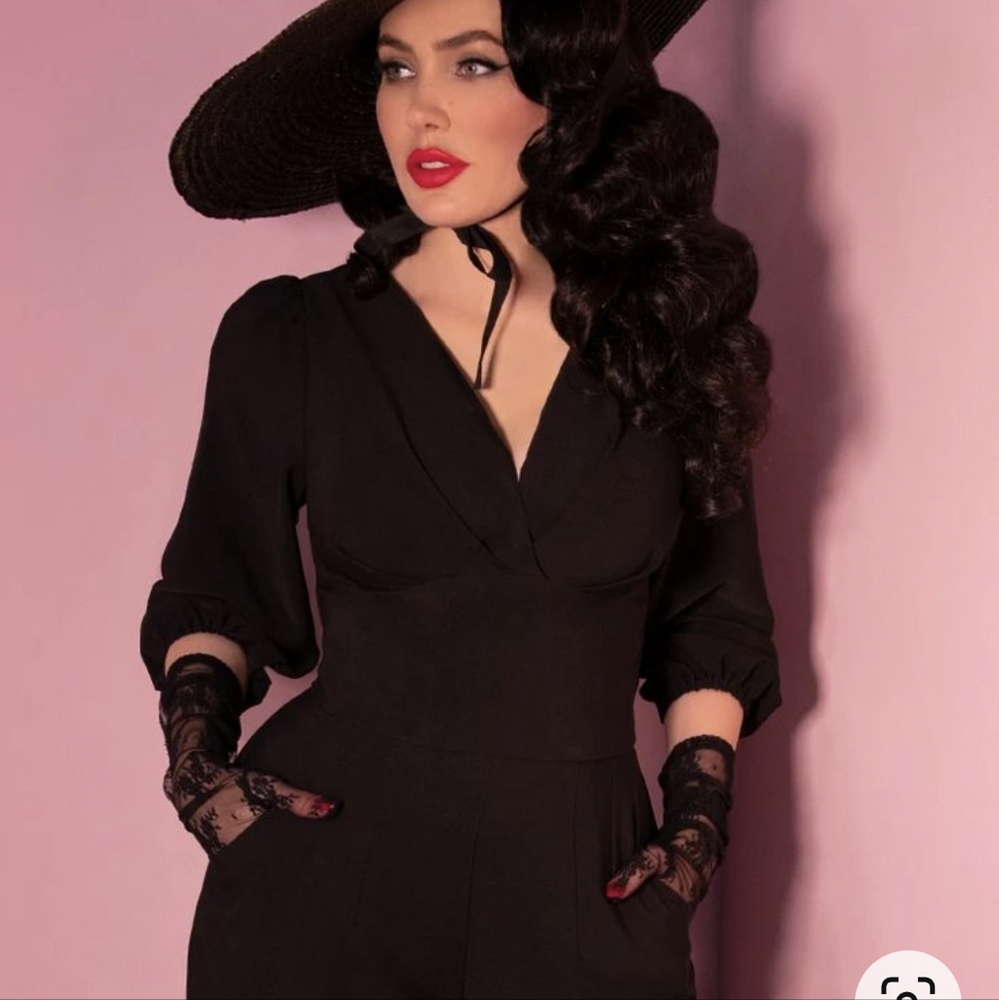COPY - Micheline Pitt Vixen Black Bawdy Blouse